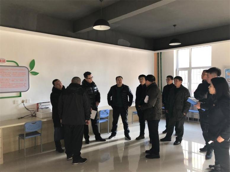 市发改委科长赵树昌一行调查2018年新建智慧厅